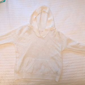 Vintage Netted white hoodie